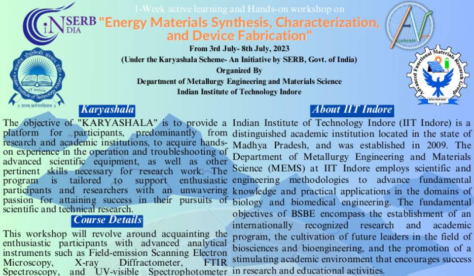 Energy Materials Synthesis, Characterization, and Device Fabrication