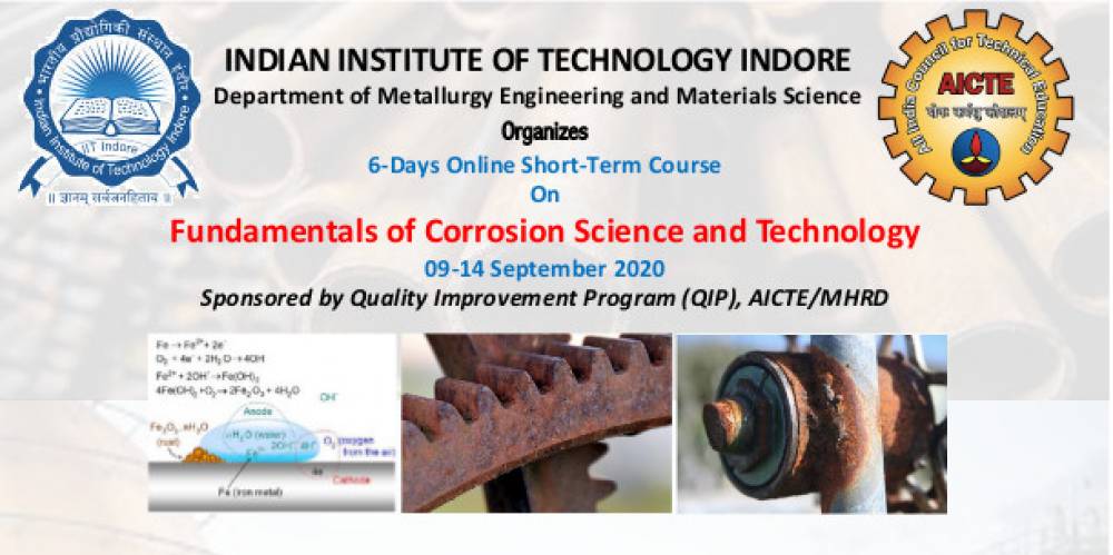 6-Days Online Short-Term Course On Fundamentals of Corrosion Science and Technology