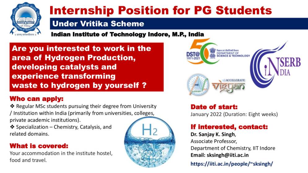 Internship Position for PG Students