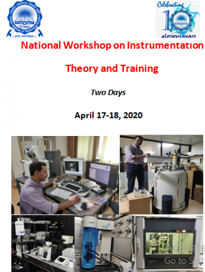 National Workshop on Instrumentation Theory and Training