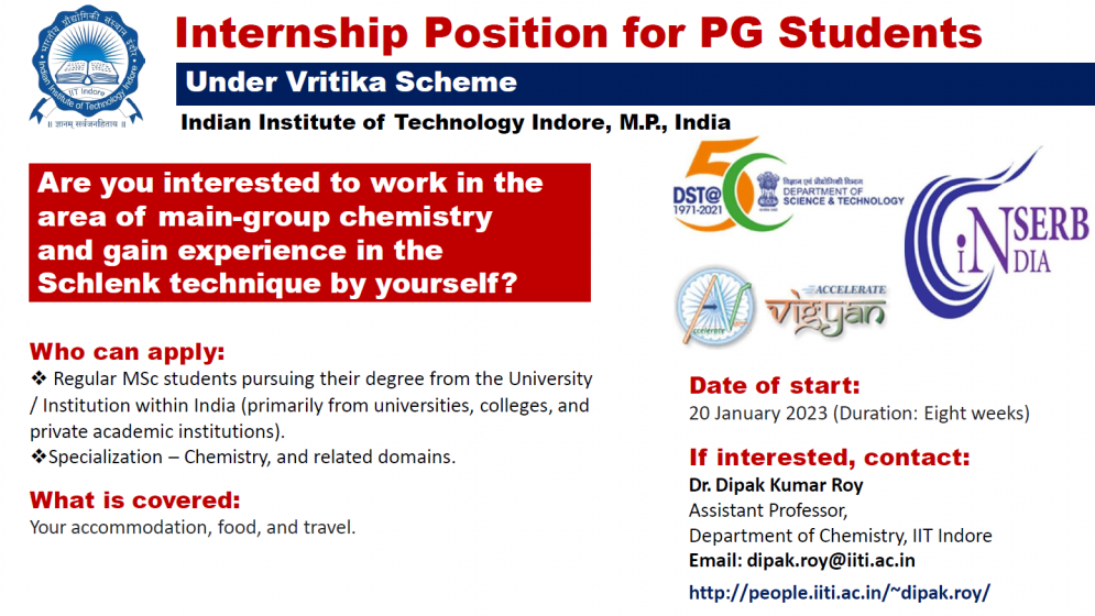 Internship Position for PG Students