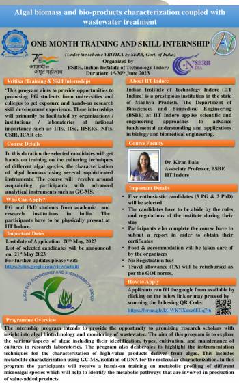 Algal biomass and bio-products characterization coupled with wastewater treatment