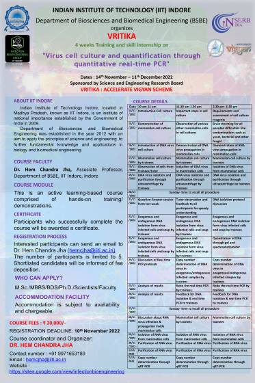 4 Weeks Training and Skill internship on
